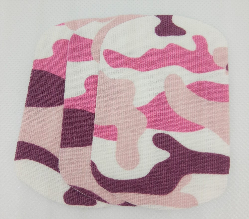 Freestyle Libre - Protective Sticker Kit with 12 Stickers - Pink Camouflage