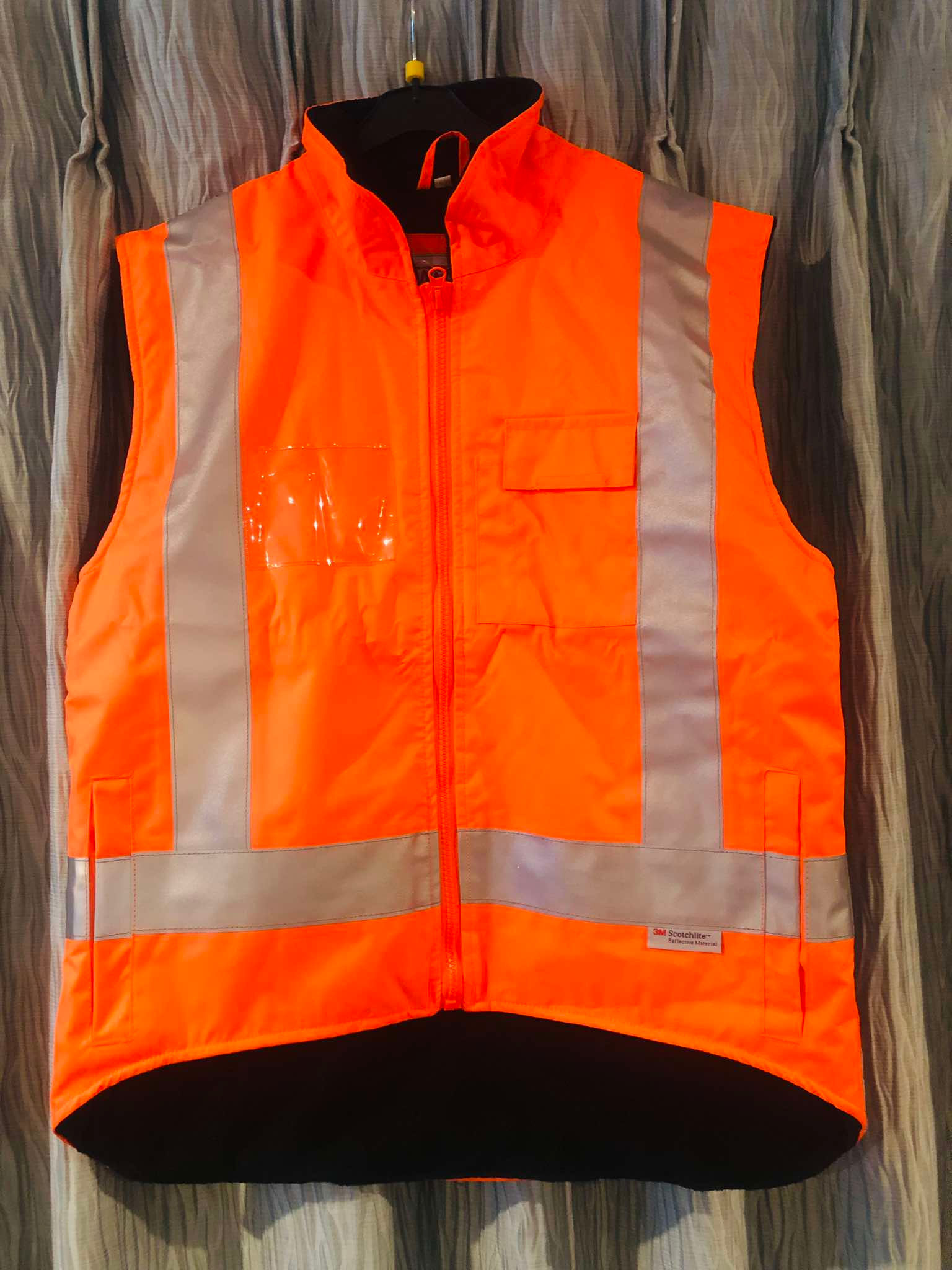 HI VIS Fleece Lined Vest Size 12