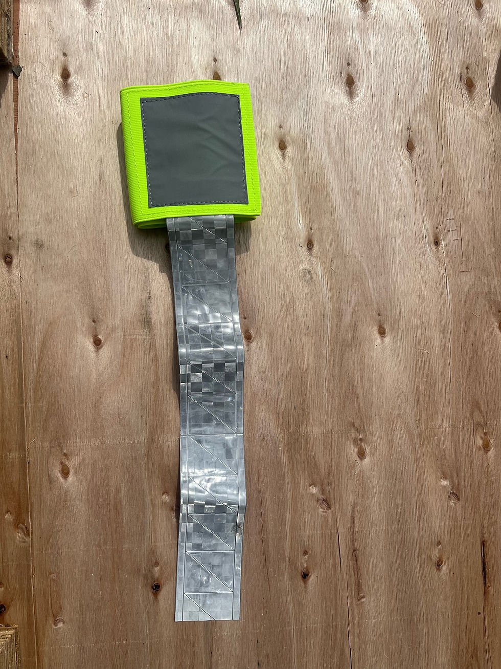 Hi viz reflective zeberdee tail tag