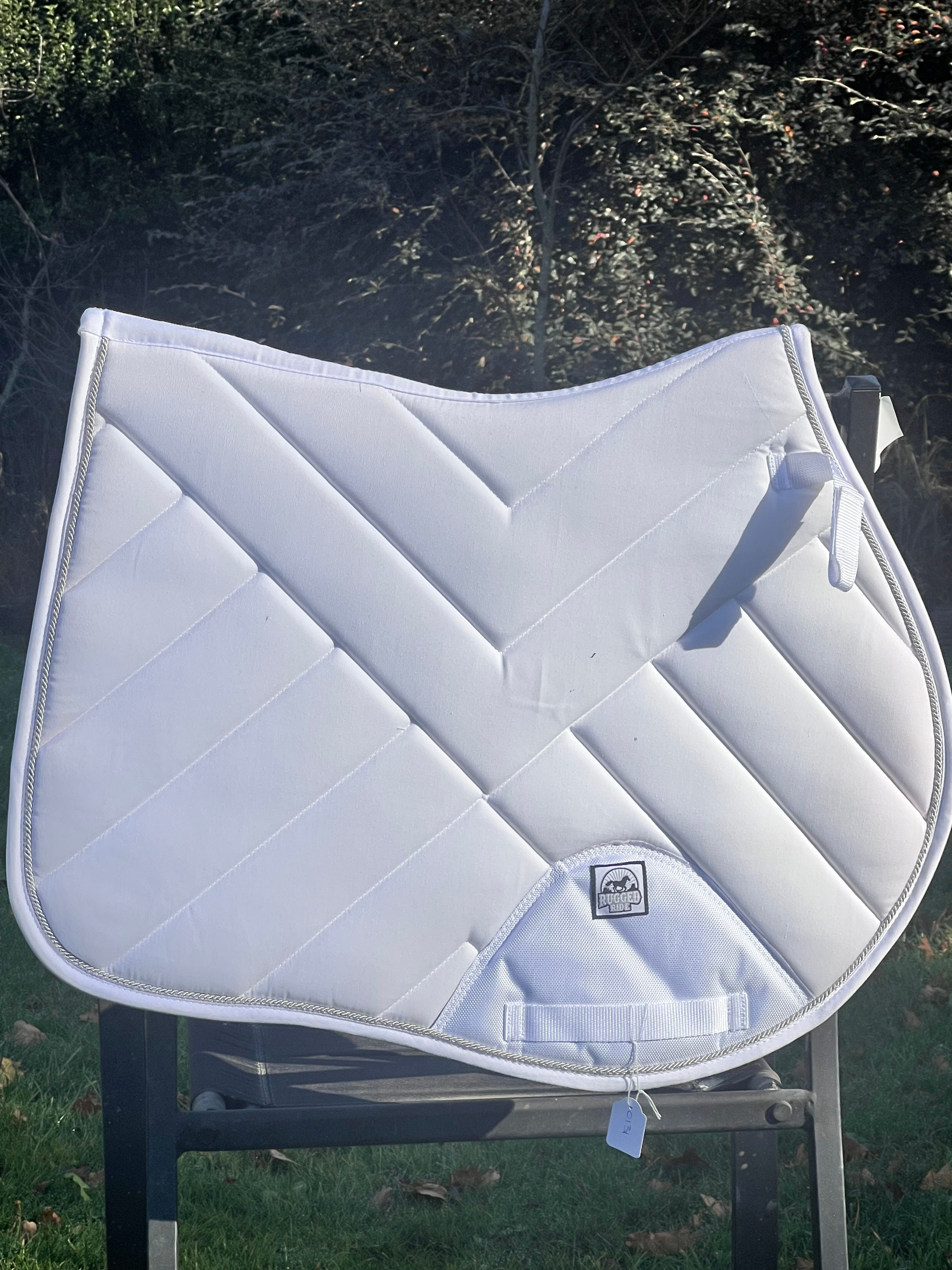 FULL SIZED WHITE All Purpose Saddle pad
