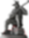 Seated musician figurine, Lethal Shadows