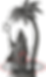 Hooded figure with staff, near palm tree