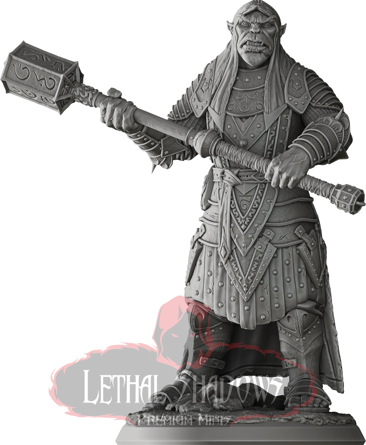 Orc wielding large hammer, Lethal Shadows