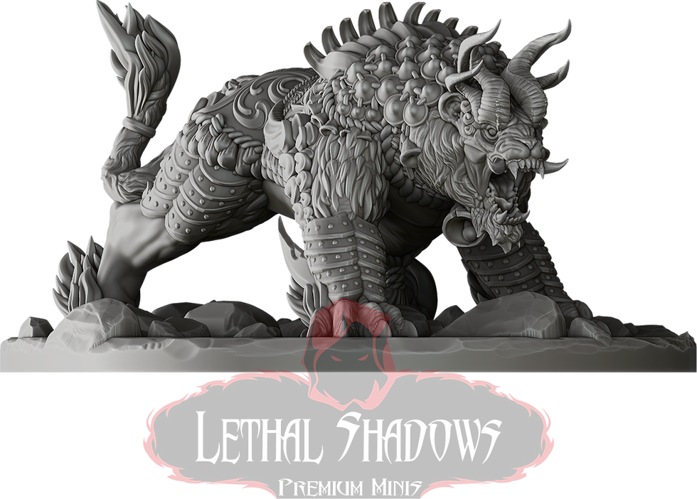 Lethal Shadows Premium Miniatures: fearsome beast miniature