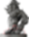 Lethal Shadows miniature figure, grey, ready to print