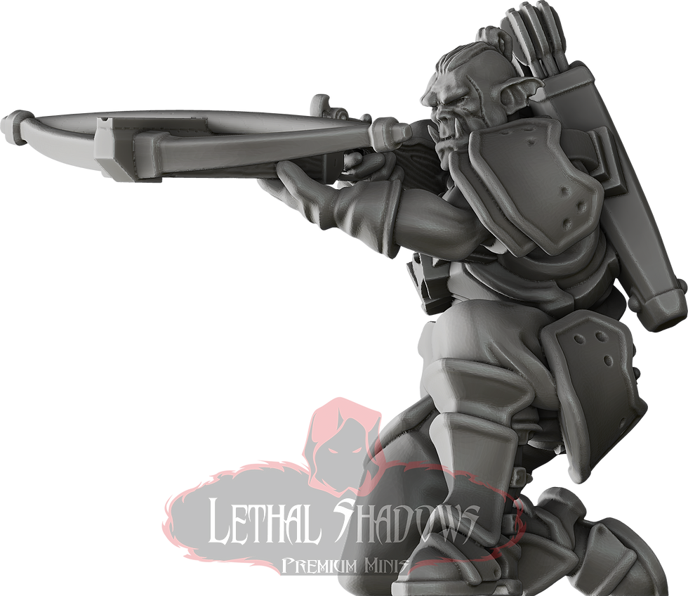 Lethal Shadows miniature soldier aiming rifle