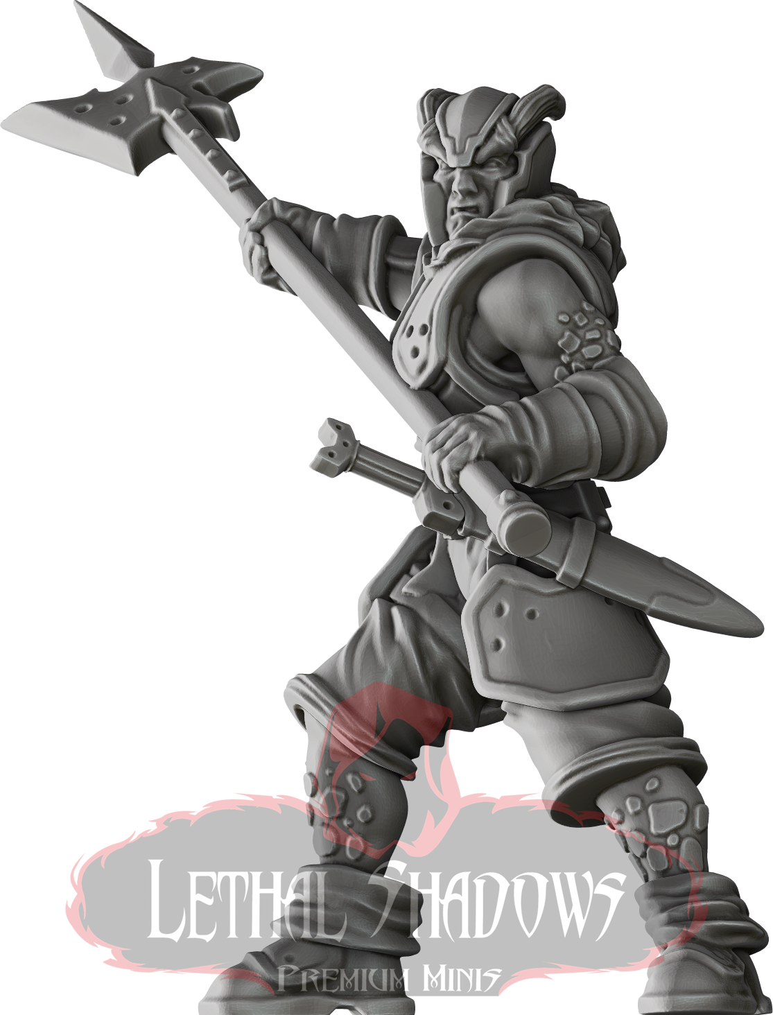 Lethal Shadows: Heian Elf Chronomancer wielding a large axe