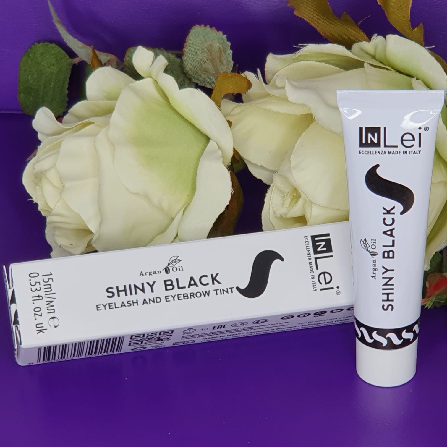 Skropstu un uzacu krāsa, melns In Lei, 15 ml