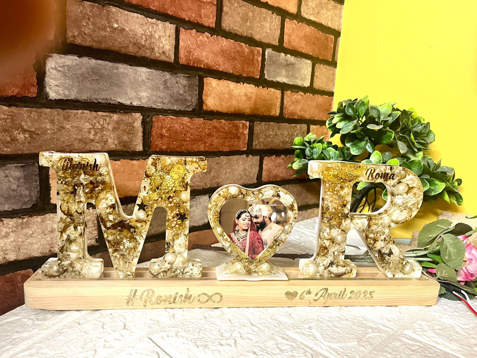 Varamala Preservation in Monogram with LED