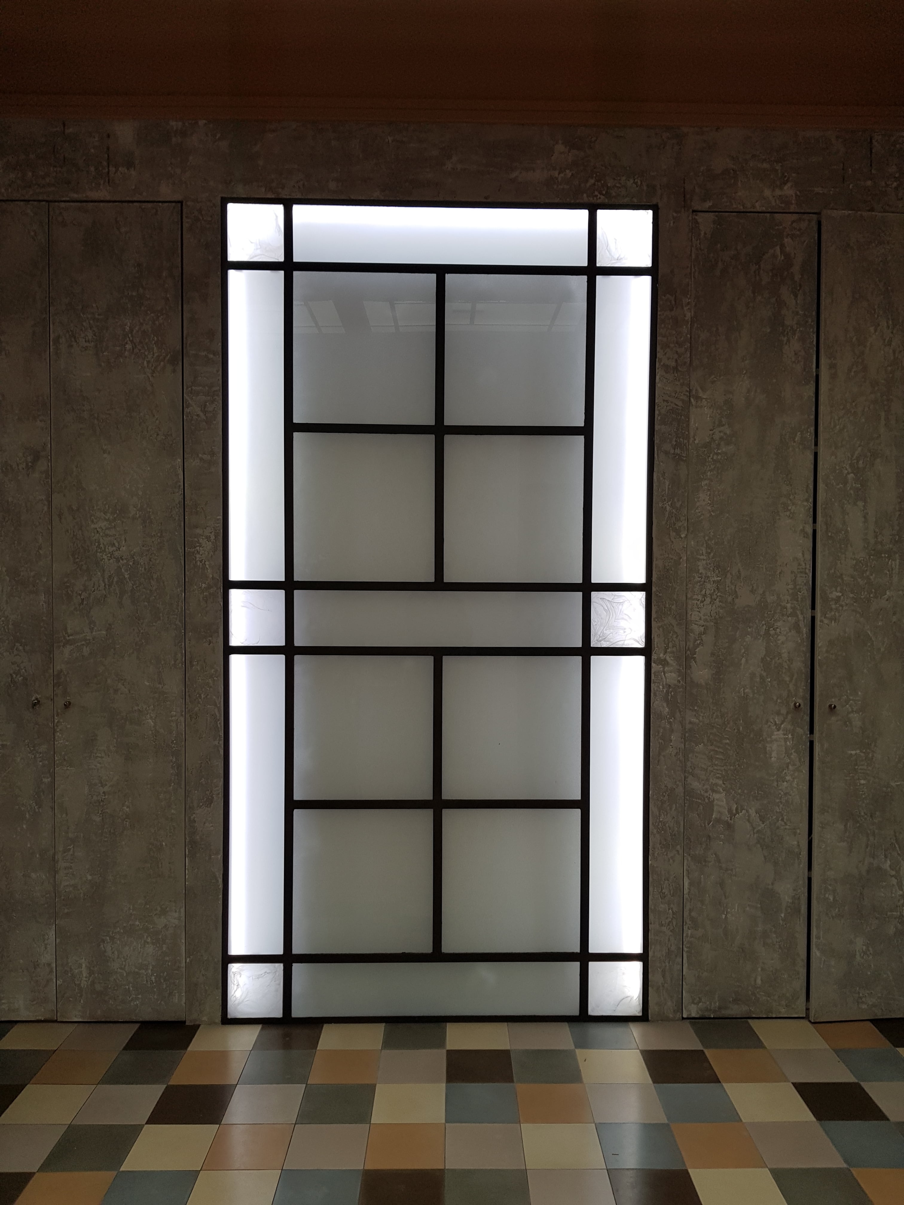 Claustra lumineuse vitrail