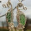 Thumbnail: Green Seaglass Seahorse Earrings