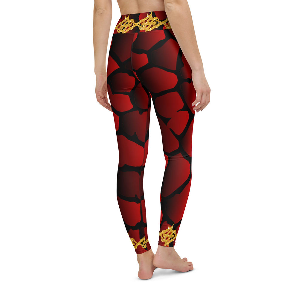 Thumbnail: "GP4-SLP5" (GG/Red/Yellow) Yoga Leggings