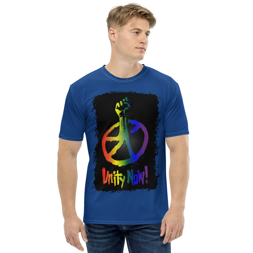"Pride Unity" (Blue) Men's T-shirt