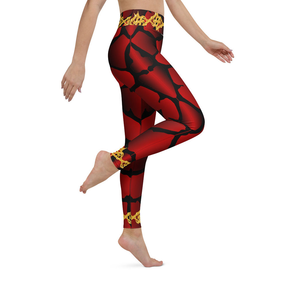 Thumbnail: "GP4-SLP5" (GG/Red/Yellow) Yoga Leggings