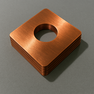 Copper shims for oil and gas, aerospace