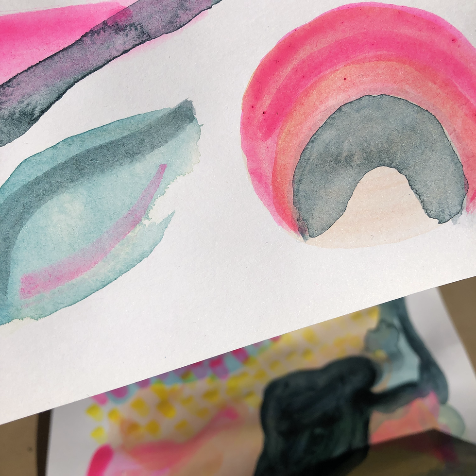 Pigment ink and acrylic