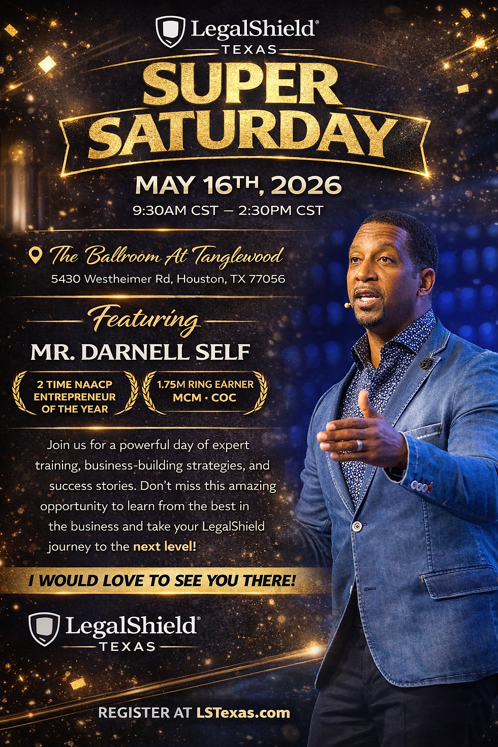 Houston Super Saturday - MAY with Mr. Darnell Self