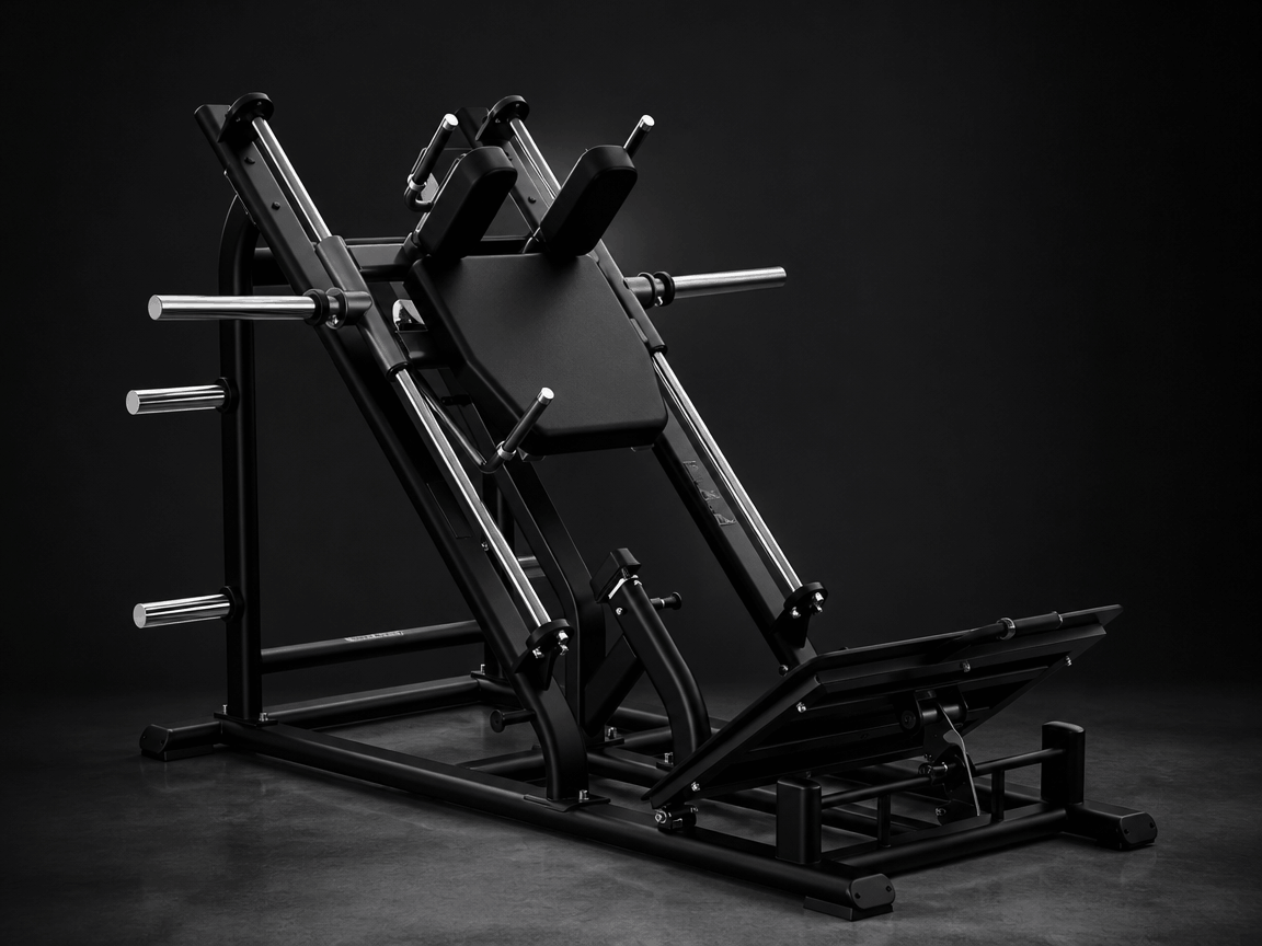 Plate-Loaded Hack Squat Machine