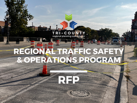 Regional Traffic Safety & Operations Program RFP Graphic with Construction Photo