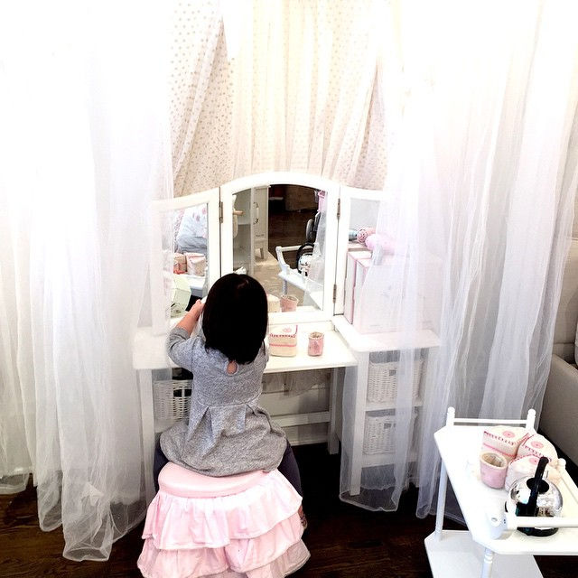 Instagram - It starts so young #lace #dreaming #play #makebelive #imagine #beaut