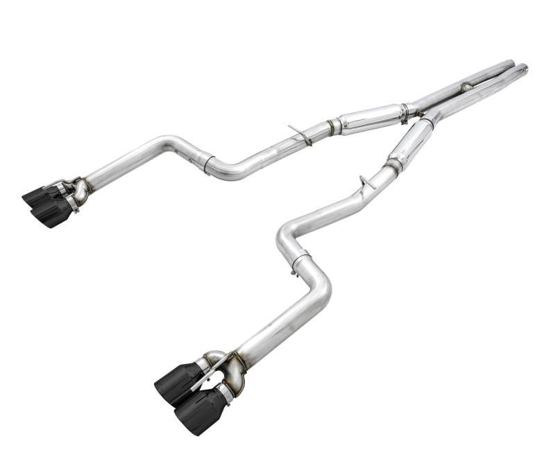 AWE ダッジ チャレンジャー ヘルキャット デーモン 6.4L 6.2L 2015年~ エキゾースト マフラー T304 黒 TRACK