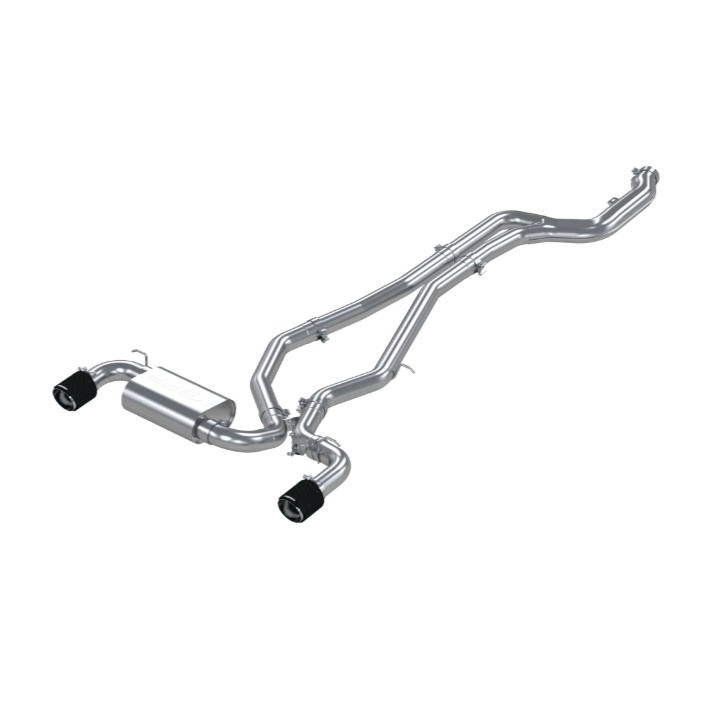 MBRP トヨタ スープラ RZ DB06 3.0L ターボ 2019年~ キャットバック マフラー T304ステンレス ACTIVE S43003CF