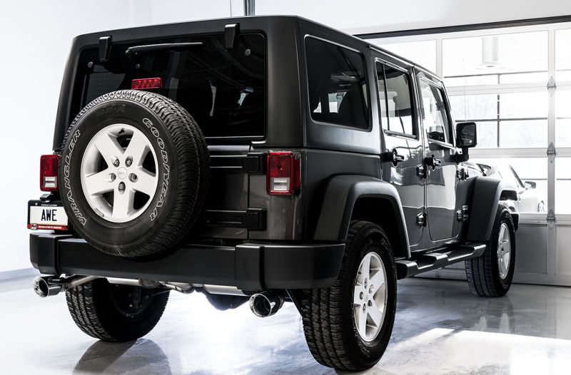 サムネイル： AWE ジープ ラングラー 3.6L 2/4ドア JK JKU 4WD 2012~2018年 エキゾースト マフラー T304 TOURING