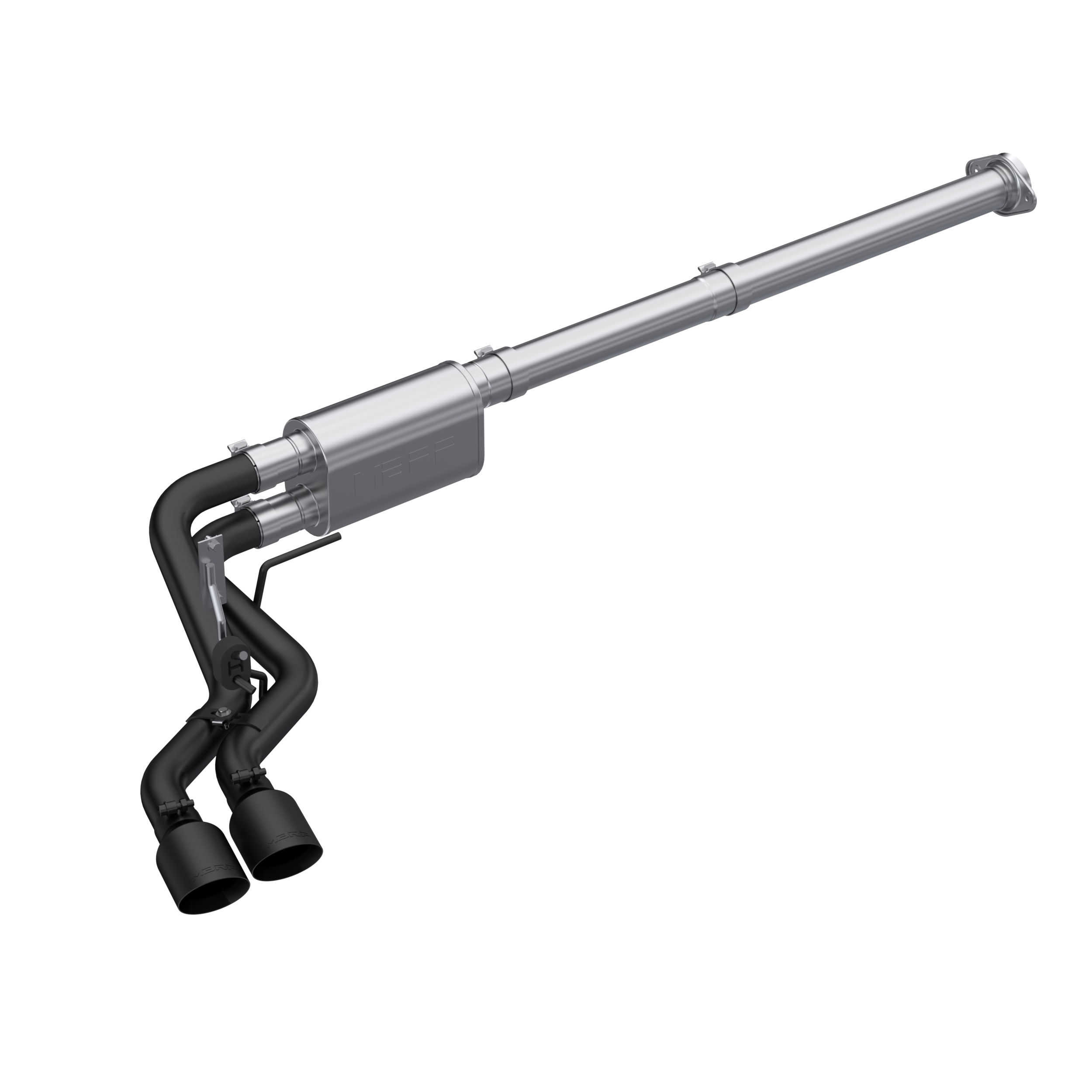 MBRP フォード F-150 5.0L 3.5L 2.7L Ecoboost 2021年~ マフラー アルミメッキ鋼 黒 RACE S5217BLK