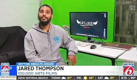 Jared Thompson and 100,000 ARTS Video Production makes Channel 6 News