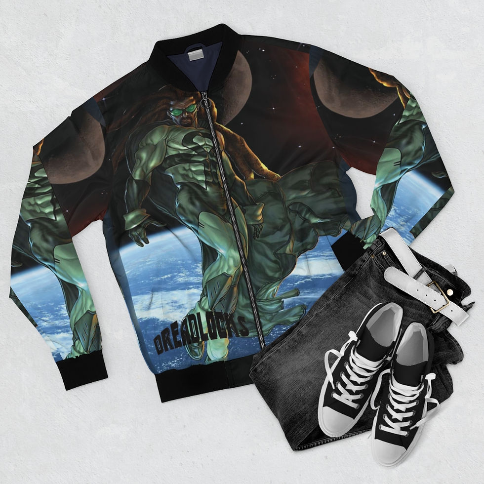 Thumbnail: DREADLOCKS COSMIC Men's AOP Bomber Jacket