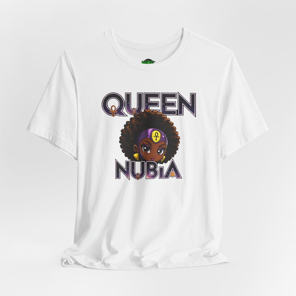 Thumbnail: QUEEN NUBIA Chibi Head Shot Jersey Short Sleeve Tee