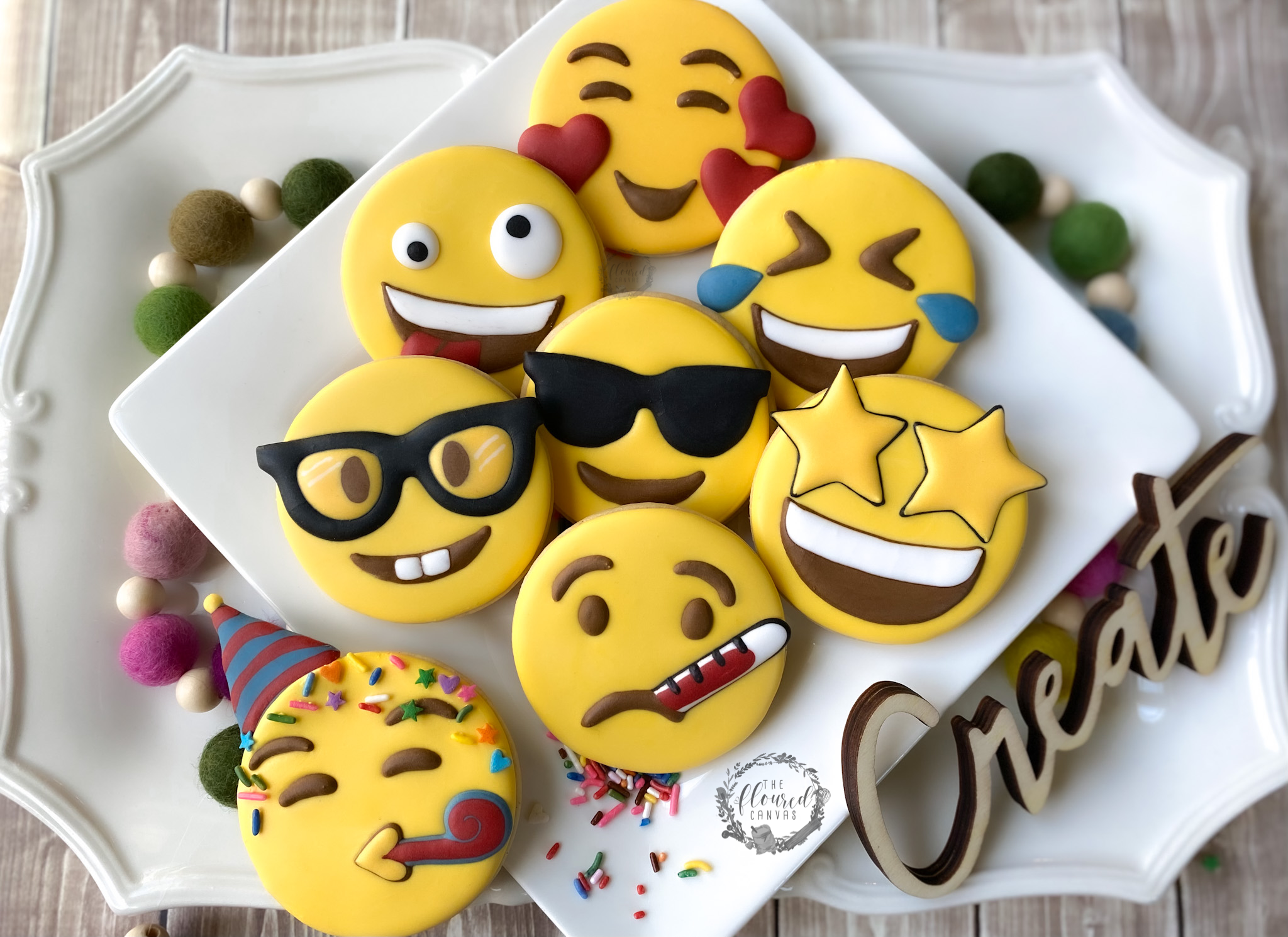 Emoji Cookie Decorating Online Class #19