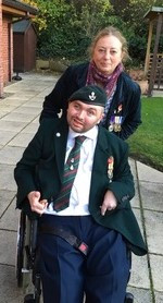 Cpl Martin 'Ed' Edwards and Sally Mendonca
