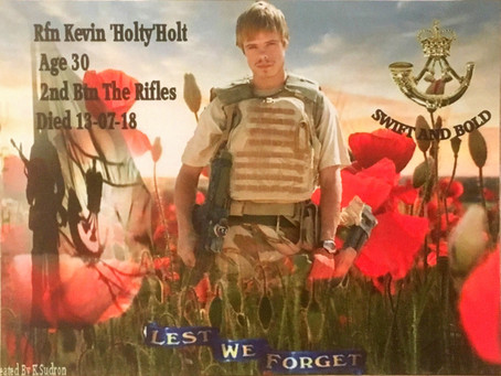 Rfn Kevin Holt late 2 Rifles