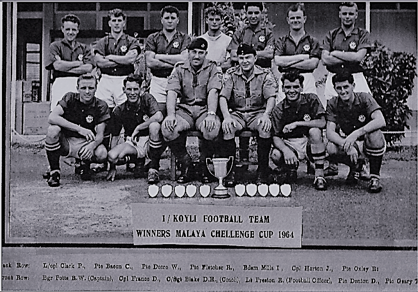 1 KOYLI Football team Malaya cup winners 1964