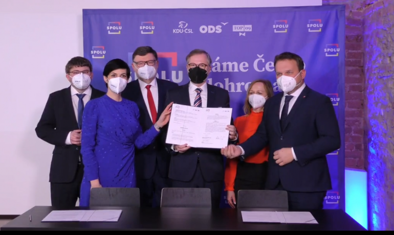 Podpis koaliční smlouvy koalice Spolu | FOTO: ODS