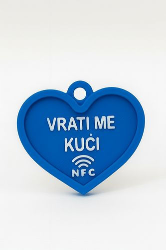 SafeTag Veliko Srce – NFC privezak za ljubimce