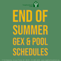 End of Aug Sched
