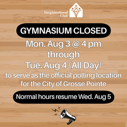 Gym Closed Election Day-1