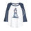 Thumbnail: Baseball Shirt - Heather Blue - Sealiously Cute