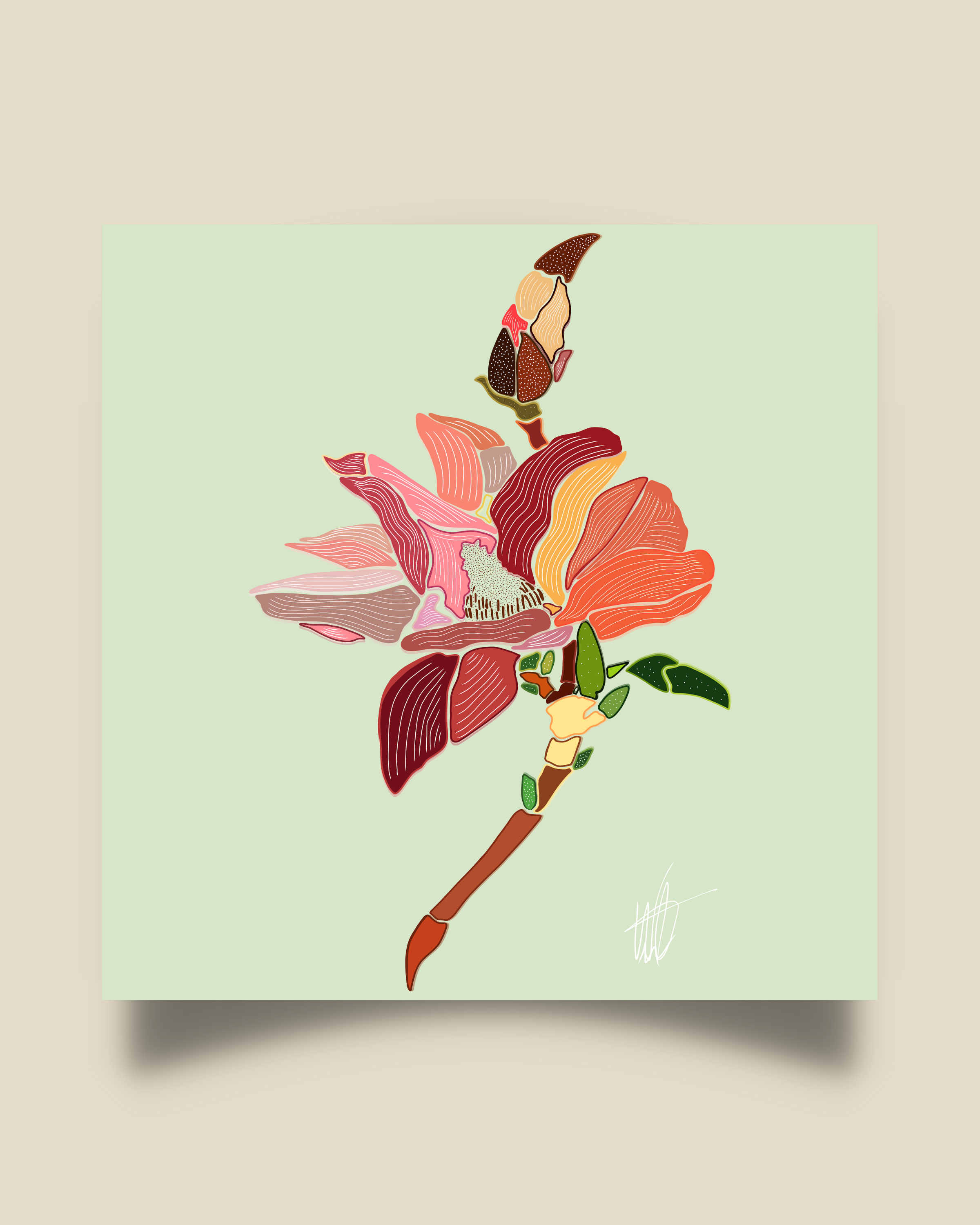 'Day 20' Botanical Art