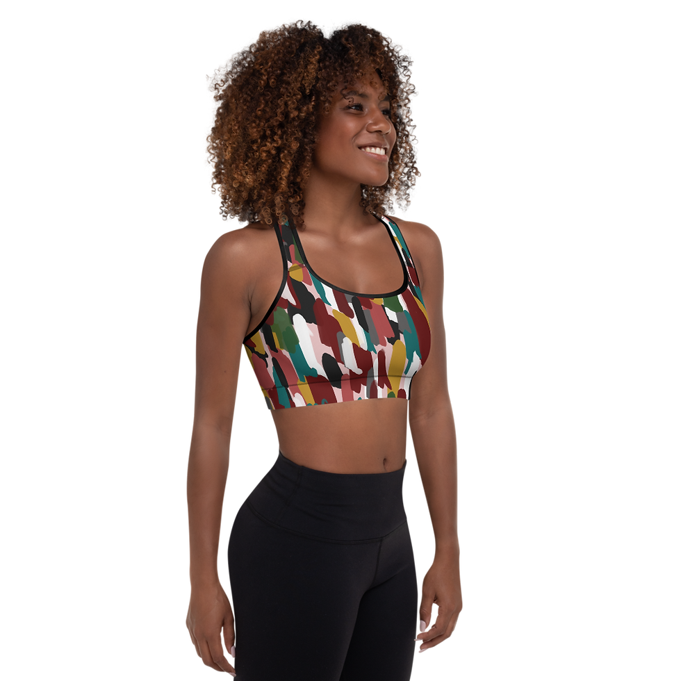 Thumbnail: Wilsar Sports Bra - 'Humanity' print