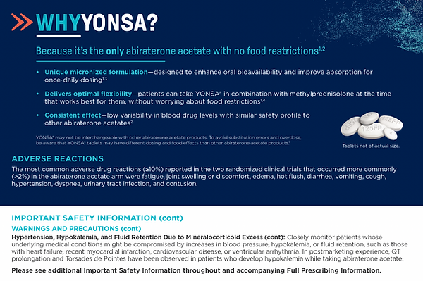 YONSA direct mailer left panel