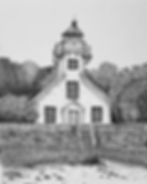 Old Mission Lighthouse | Traverse City Hand-drawn Art