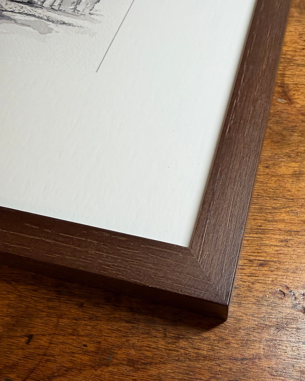 Thumbnail: Close up view of the Heritage Oak frame joinery from Stony Bend