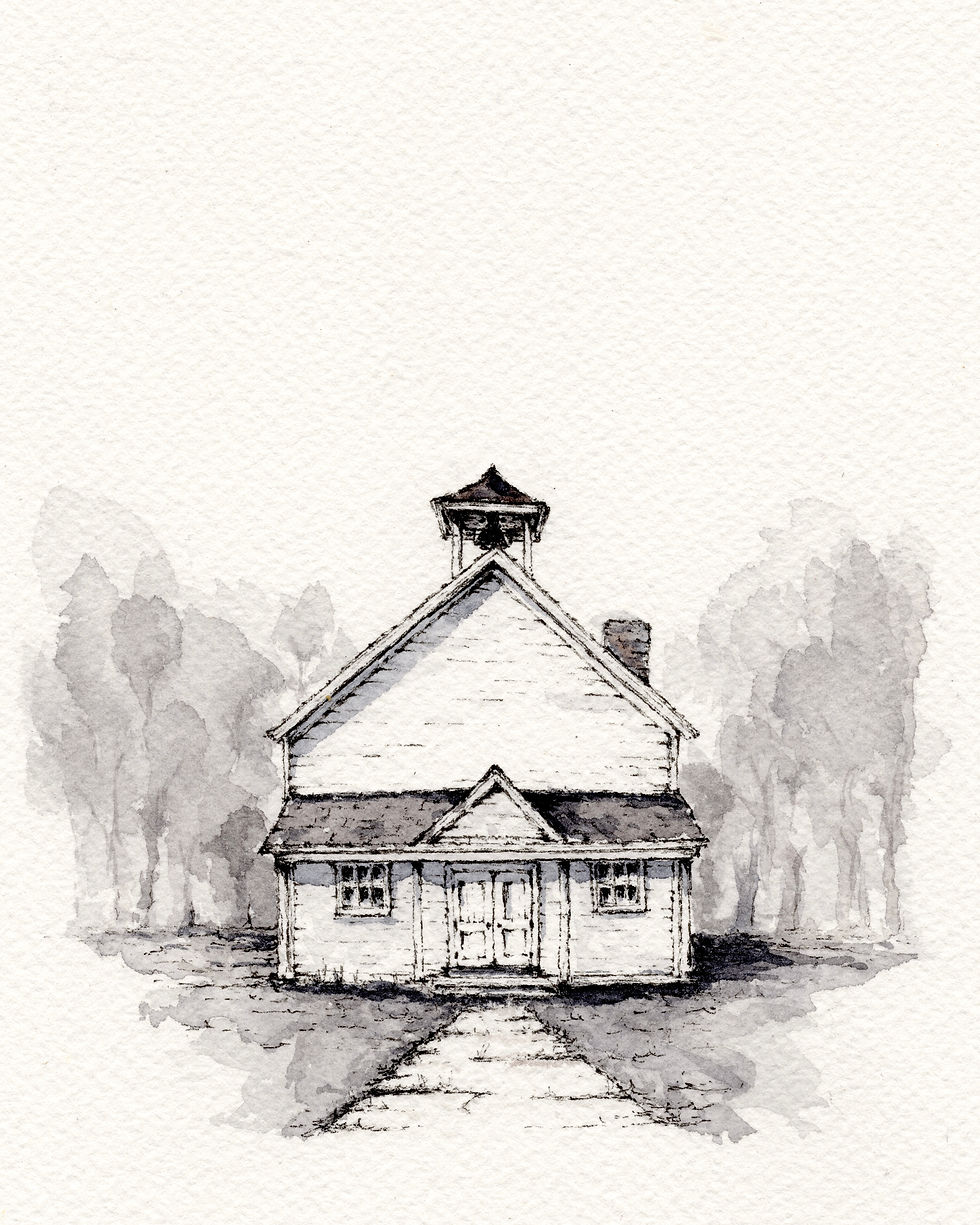 Thumbnail: Detailed view of Lessons Kept, an original watercolor from Stoney Bend