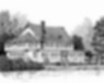Detailed view of a hand-drawn illustration of The Riverside in Leland, Michigan.