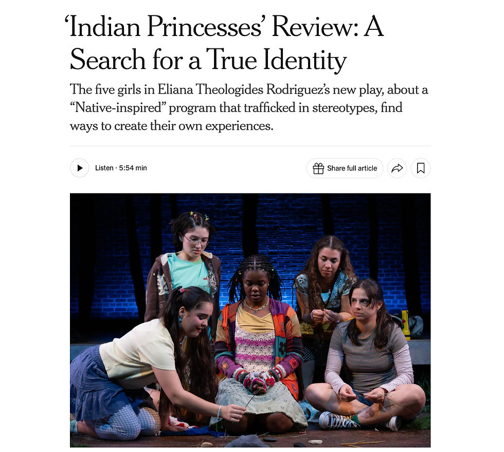 INDIAN PRINCESSES reviewed in the New York Times