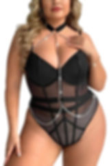 Sexy-sheer-lace-bodysuit-teddy-one-piece-strappy-choker-sexy-plus-size-lingerie-boutique-australia