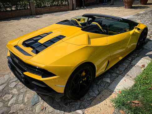 Lamborghini Huracan Spider Evo Noleggio Auto Matrimonio Milano Como Lake Lecco Bergamo Mon